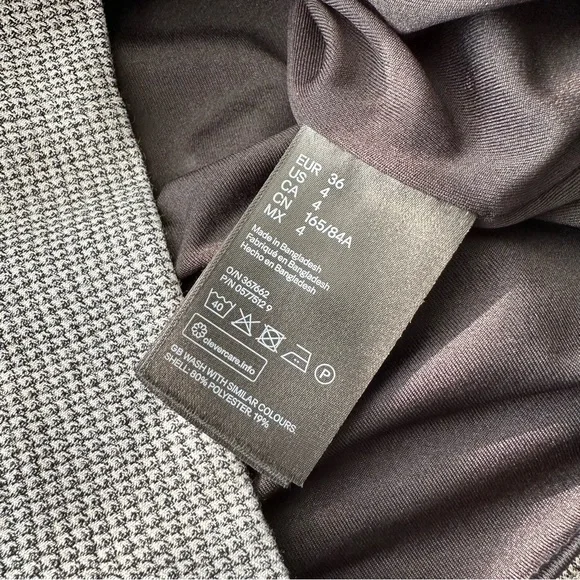 NWOT H&M Cap Sleeve Herringbone Pencil Dress - Picture 7 of 8